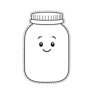 Kolorowanka — słoiczek do malowania palcami