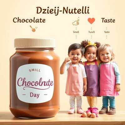 Plakat powitalny — Dzień Nutelli