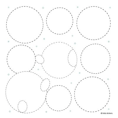 Szablony papierowych placków