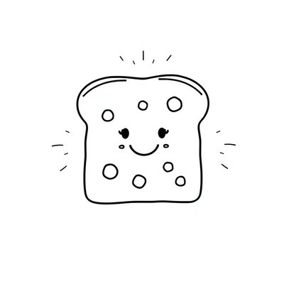 Kolorowanka: kromka chleba