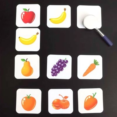 Małe karty na "targi" — mini karty owocowe