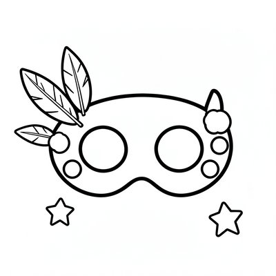 Kolorowanka: prosta maska do kolorowania