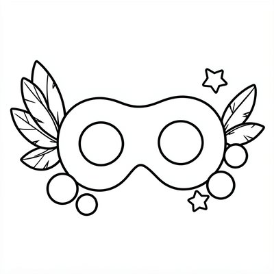 Kolorowanka: prosta maska do kolorowania