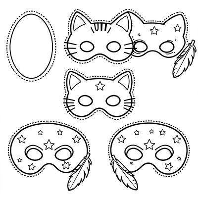 Szablony masek do druku