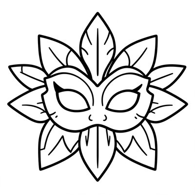 Kolorowanka — Papierowa maska