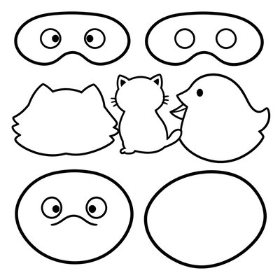 Szablony masek do wydruku