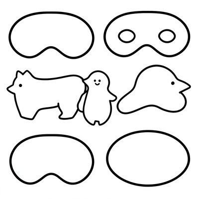 Szablony masek do wydruku