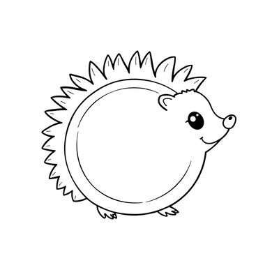 Kolorowanka — jeż