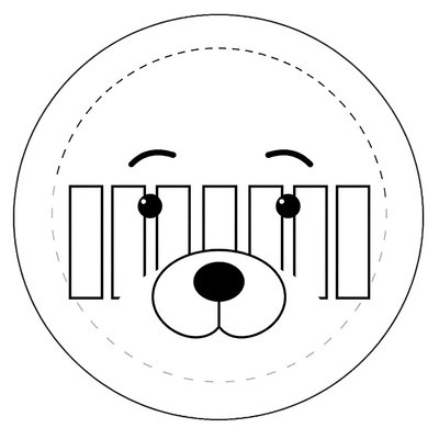 Szablon talerzyka i pasków