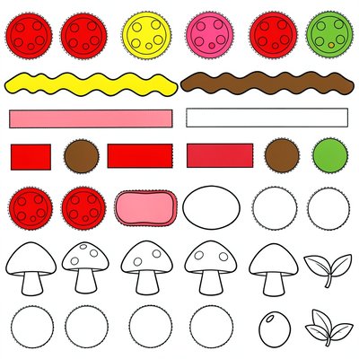 Szablony dodatków — arkusz do wycinania