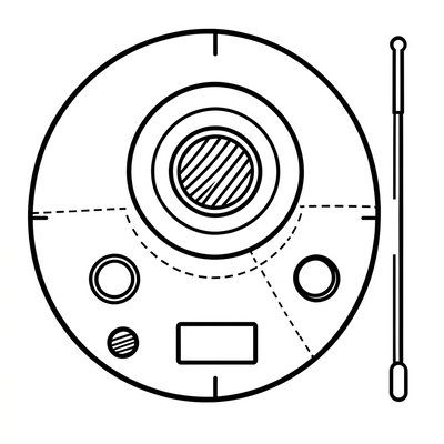 Szablon radia do wycięcia (talerzyk)