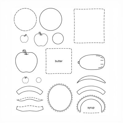 Szablony do wycięcia — dodatki do naleśnika