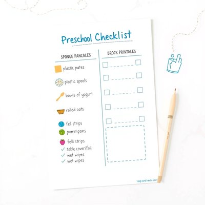 Lista materiałów i higiena (checklista)