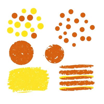 Stemple gąbką — zestaw tekstur