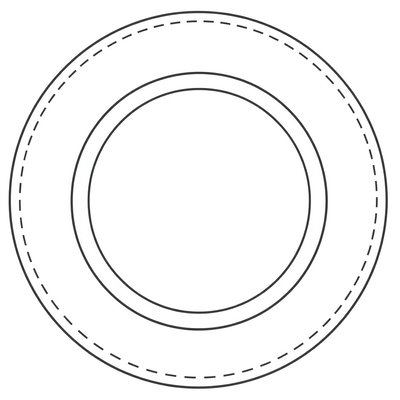 Szablon: Krążek naleśnika (do wydruku)