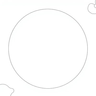 Szablon: duże koło — naleśnik