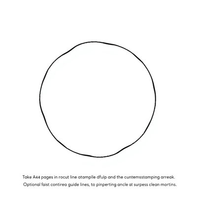 Szablon: duże koło — naleśnik