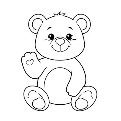 Kolorowanka: Pluszowy miś