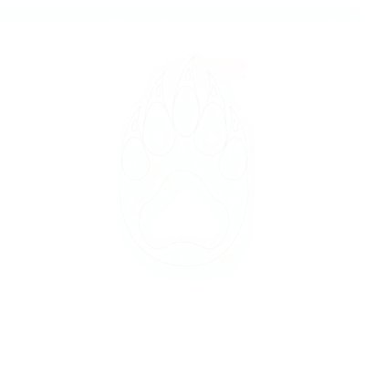 Szablon: Łapka misia (stempel)