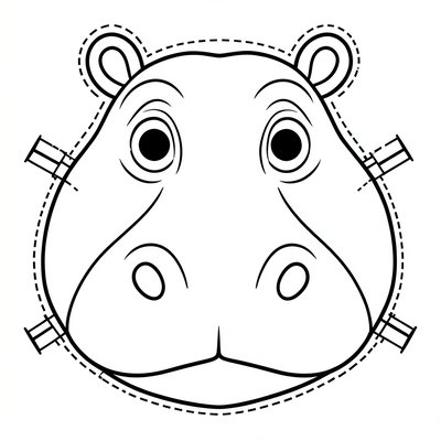 Szablon maski hipcia