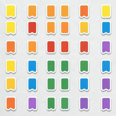 Naklejki — ogonki energii (prostokąty)