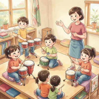 Scena: Mini-zespoły podczas wspólnej gry