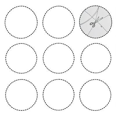 Arkusz szablonów — kółka Plutona