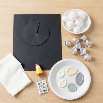 Ułożenie stacji roboczej — zdjęcie przygotowanych materiałów