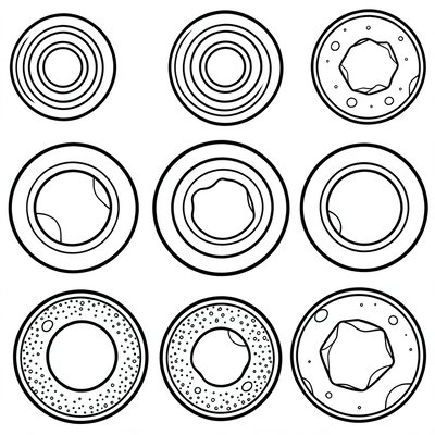 Szablony kraterów — gotowe do wydruku