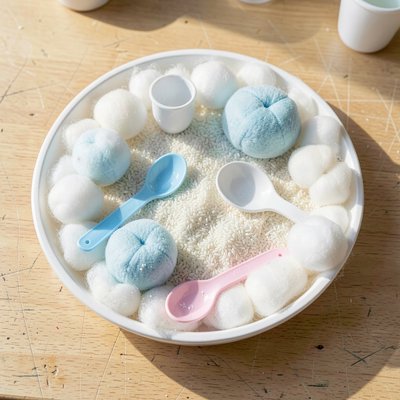 Stacja A — Lodowy Pluton (taca sensoryczna)