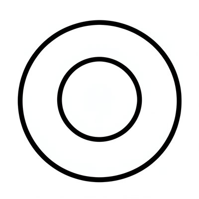 Szablon pączka do wycięcia