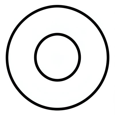 Szablon pączka do wycięcia