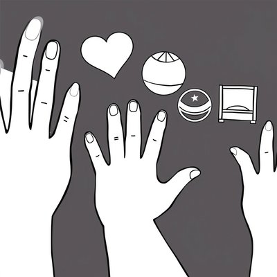 Kolorowanka — Odciski dłoni i symbole