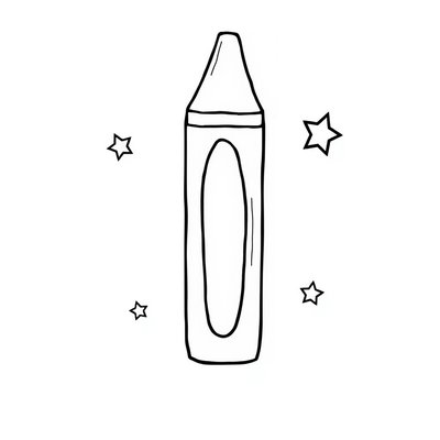 Kolorowanka: Wielka kredka do pokolorowania