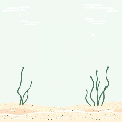 Podkład do pracy - morskie dno (A4)