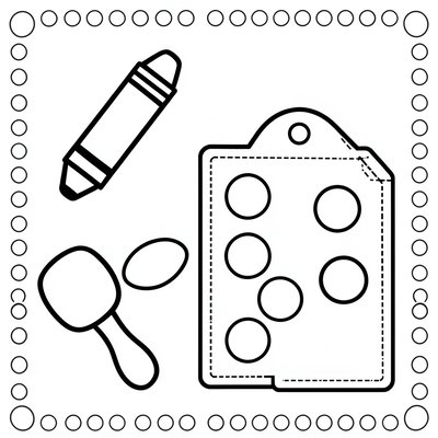 Kolorowanka — Symbole pisarza