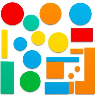 Karty z kształtami do wycięcia