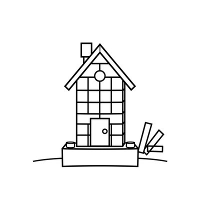 Kolorowanka: Proste budowle DUPLO