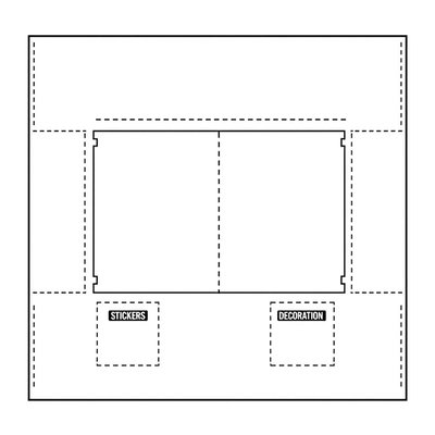 Szablon kartonowej podstawki (A4)