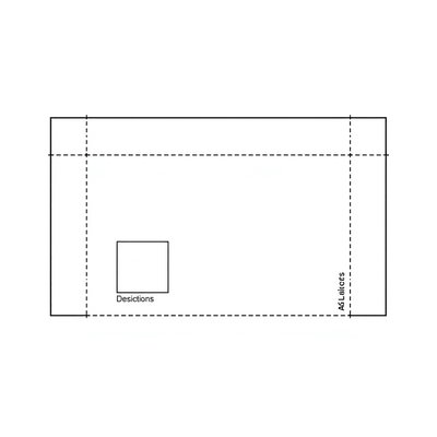 Szablon kartonowej podstawki (A4)