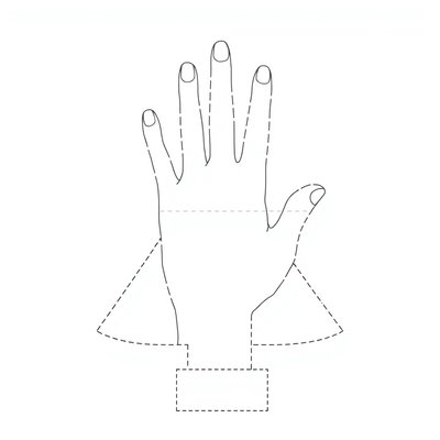 Szablon: Odciski dłoni do choinki