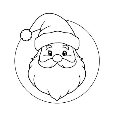 Kolorowanka – Mikołaj z talerzyka