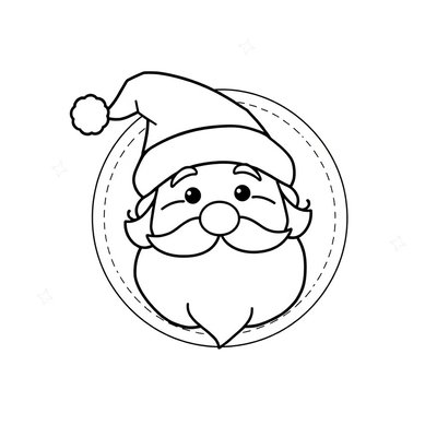 Kolorowanka – Mikołaj z talerzyka