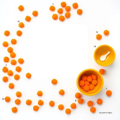 Mini zadanie manipulacyjne — Zbieramy nasionka (matka do wydruku)