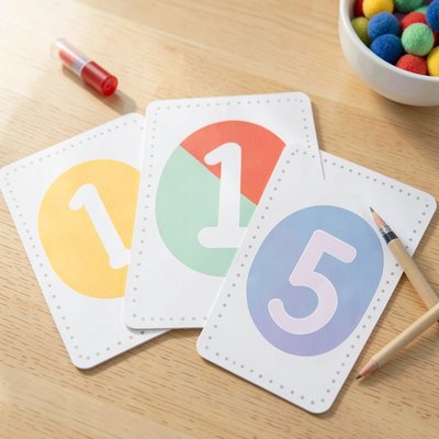 Karty z cyframi 1–5