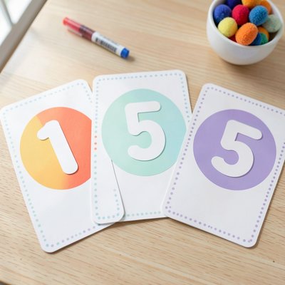 Karty z cyframi 1–5