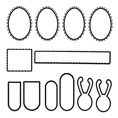 Arkusz tułowii i antenek (do wycinania)