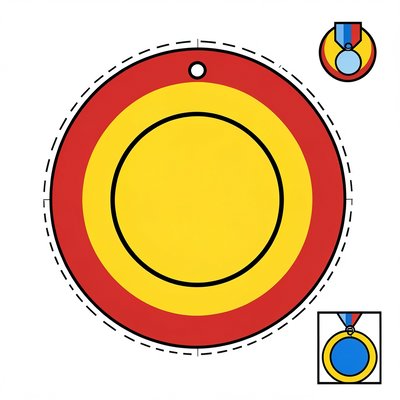 Medal — szablon do wycinania