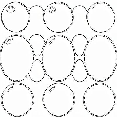 Szablony etykiet na talerzyki (okrągłe)