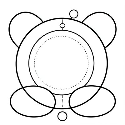 Szablony do wycięcia — elementy pandy